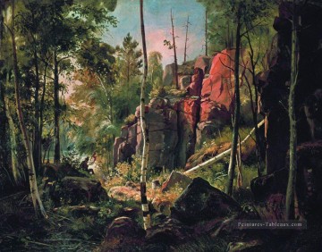 Ivan Ivanovich Shishkin œuvres - vue de l’île de valaam kukko 1860 1 paysage classique Ivan Ivanovitch